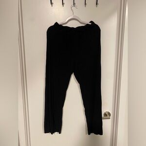 H&M Divided Black Ribbed Pants - M